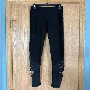 Victoria's Secret Sport Black Knockout Mesh Leggings